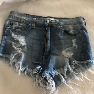 Denim shorts